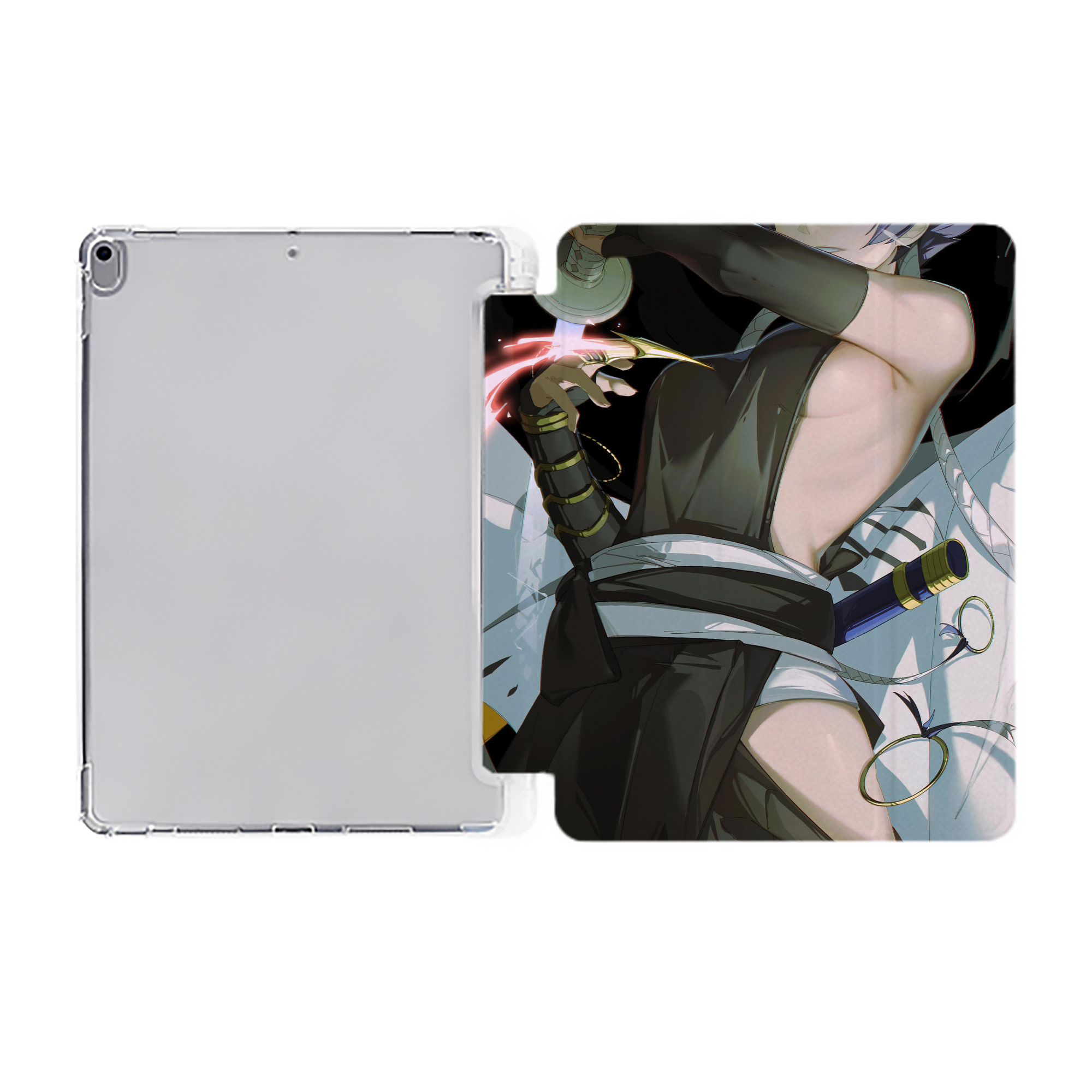 （画像用） ブリーチ BLEACH IPad ケース ペン収納付き 三つ折りスタンド PUレザー×シリコン 対応機種9.5/10.5/10.9インチ